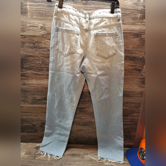 NWT 1. State Essentials Corsica Light Wash Distressed designer Jeans Womens 24 - Picture 2 of 5